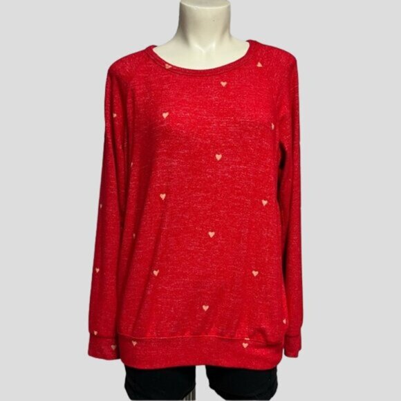 Buffalo David Bitton Red Heart Sweater - Picture 1 of 12